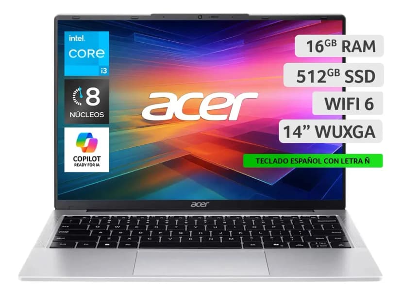 Acer Aspire Lite AL14 (Core i3 N300, 16 GB, 512 GB)
