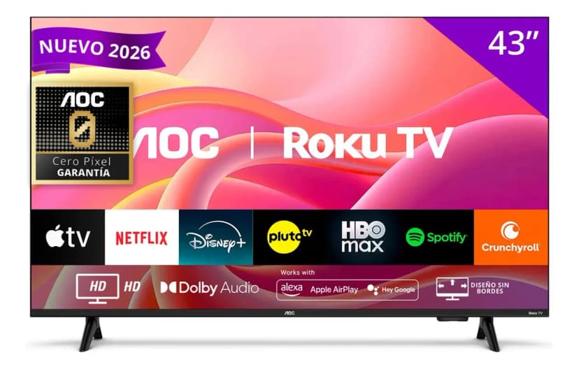 Smart Tv 43s5155 Fhd Led 43 Roku Negro 220v Aoc