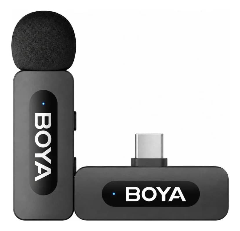 Boya BY-V10 micrófono inalámbrico de solapa con receptor USB-C