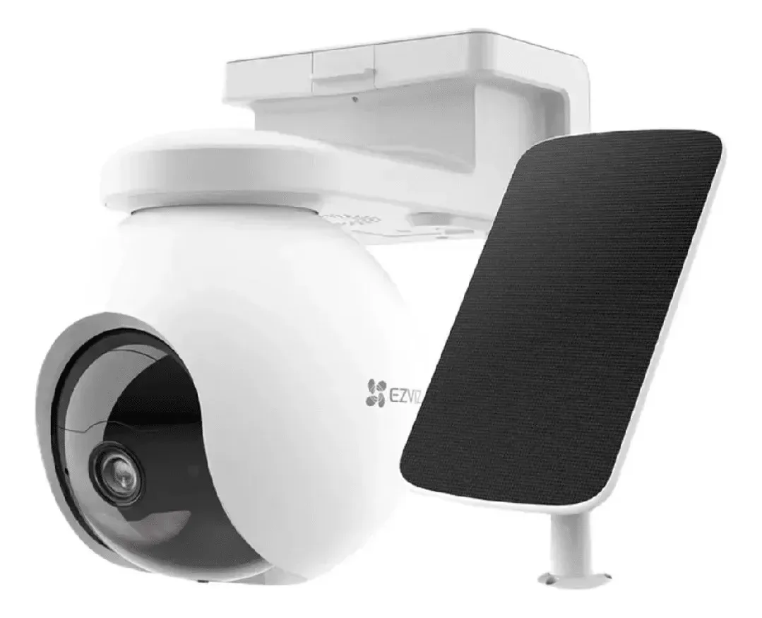 Kit Cámara Solar Eb8 Pro 4g 4k Para Exterior Ezviz Blanco