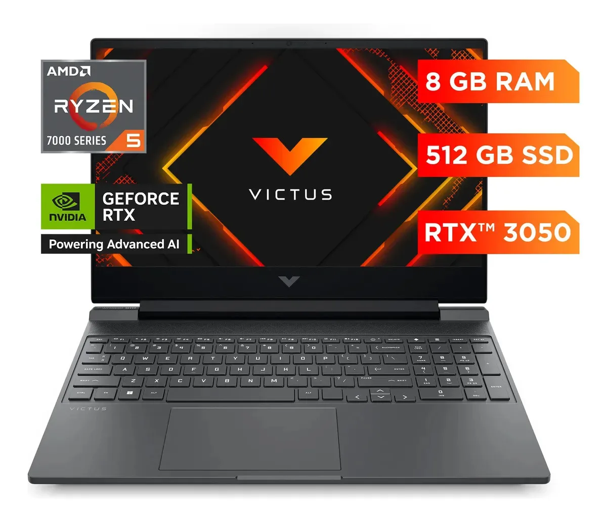 HP Victus 15-fb3032la (Ryzen 5, RTX 3050)