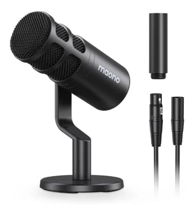 Micrófono Dinámico XLR Maono PD100 Color Negro