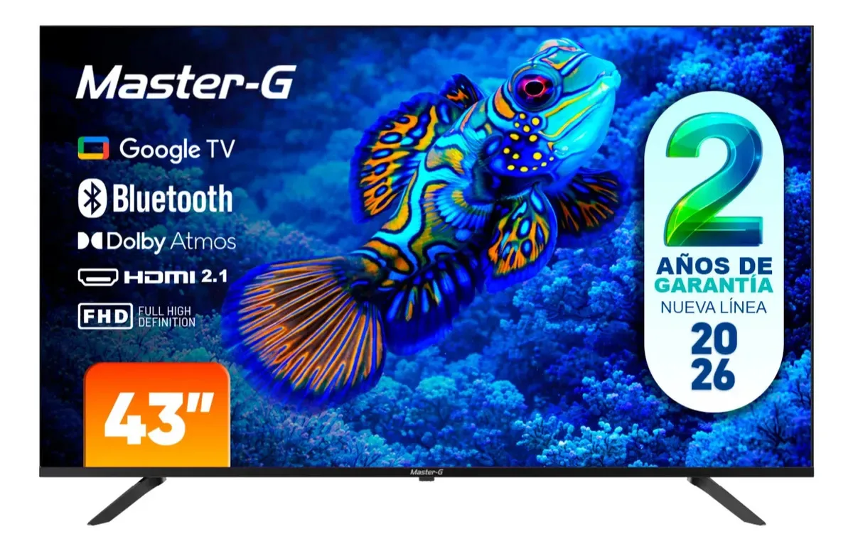 Smart Tv Led 43 Google Tv Full Hd Bluetooth Mgg43ffk5 Master-G 2026