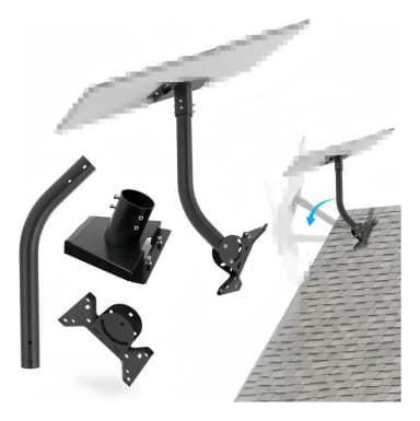 Soporte Antena Vida Buenas Starlink Gen 3 V3/V4 + Kit Instalación 29m Negra