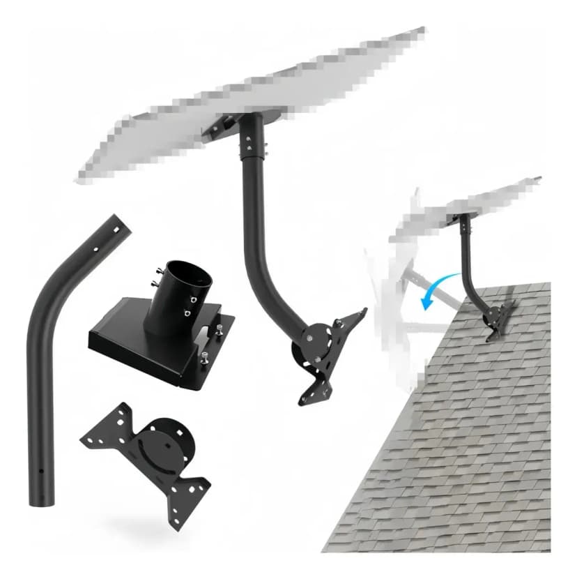 Soporte Antena Vida Buenas Starlink Gen 3 V3/V4 + Kit Instalación 29m Negra