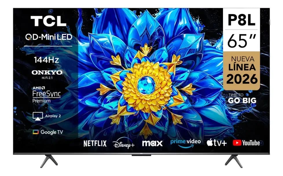 TCL P8L Smart TV QD-Mini LED 4K de 65 pulgadas 144 Hz